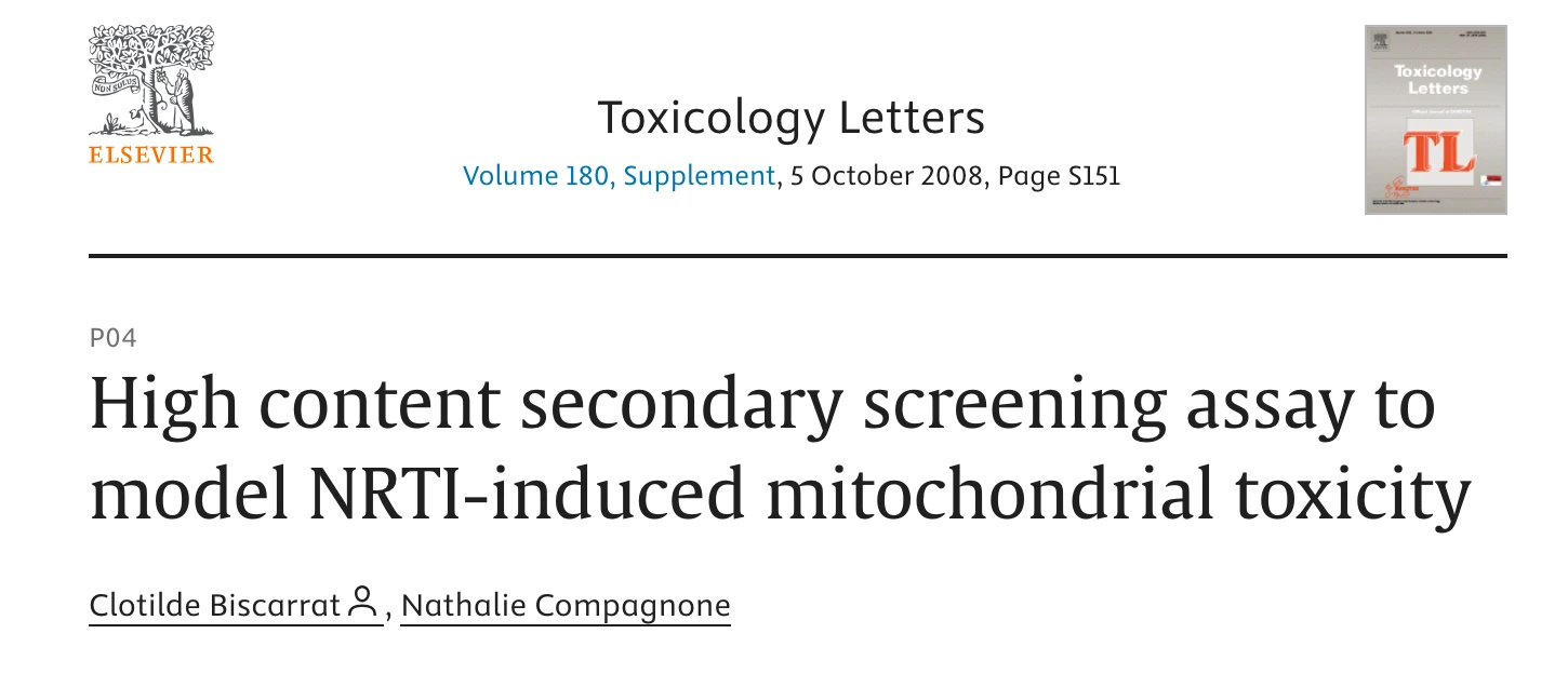 Article thumbnail on high-content screening assay modeling NRTI mitochondrial toxicity